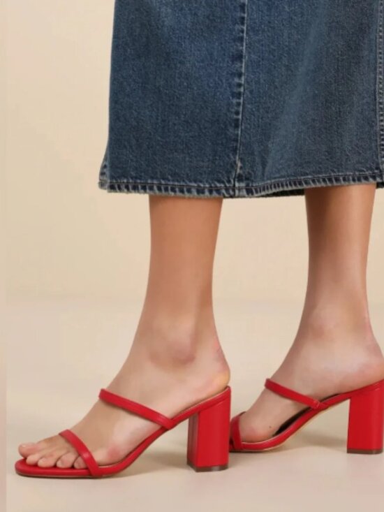 Lulus Shoes - Lulus Ariellie Red High Heel Sandals
NWT 
Size 8
